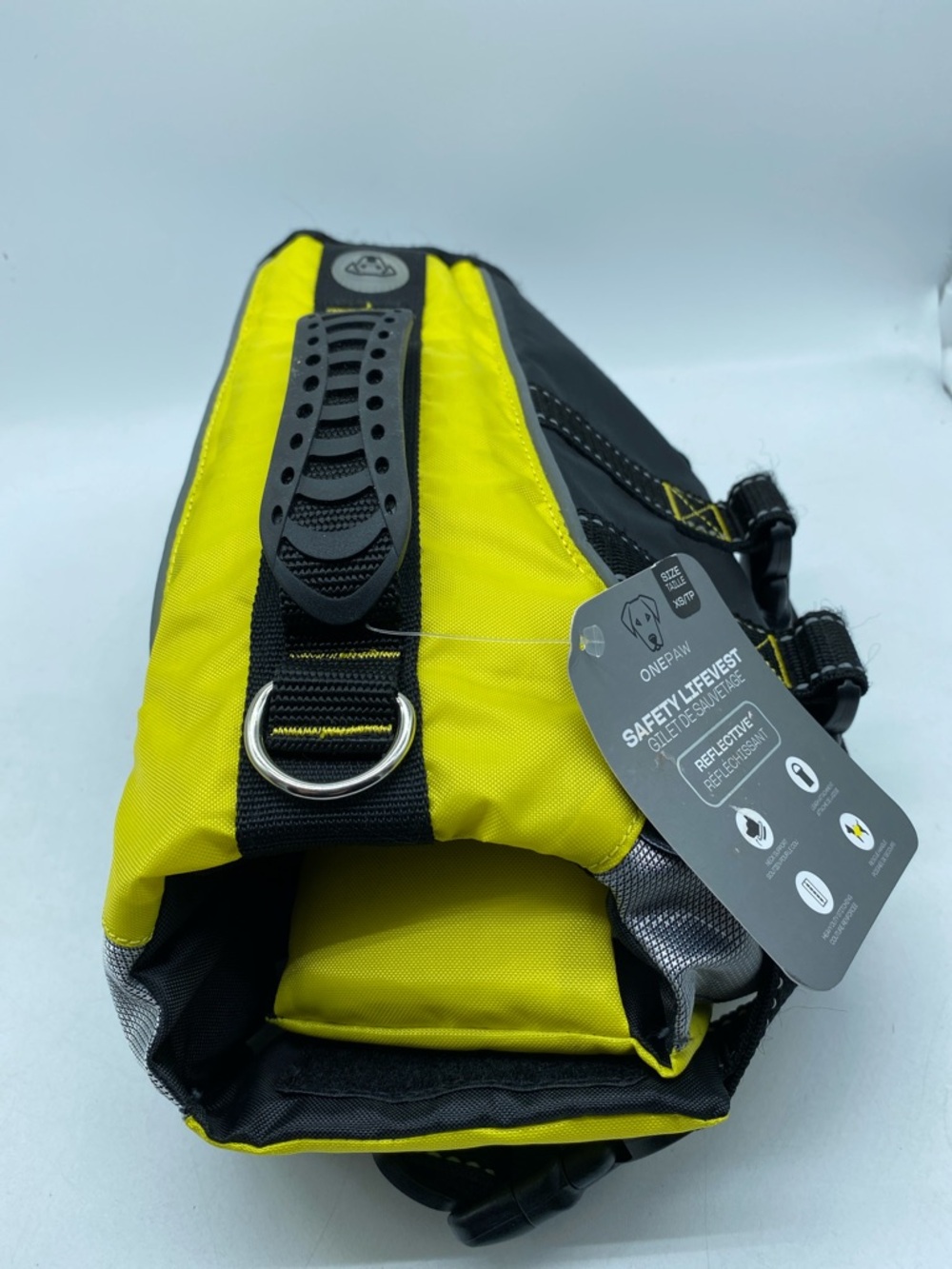 Dog Safety Life Vest Floater Life Jacket Reflective Yellow and Black Size XS - Picture 11 of 13